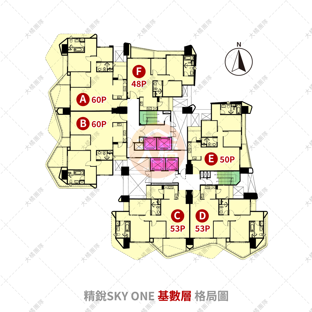 精銳SKY ONE-基數層格局圖