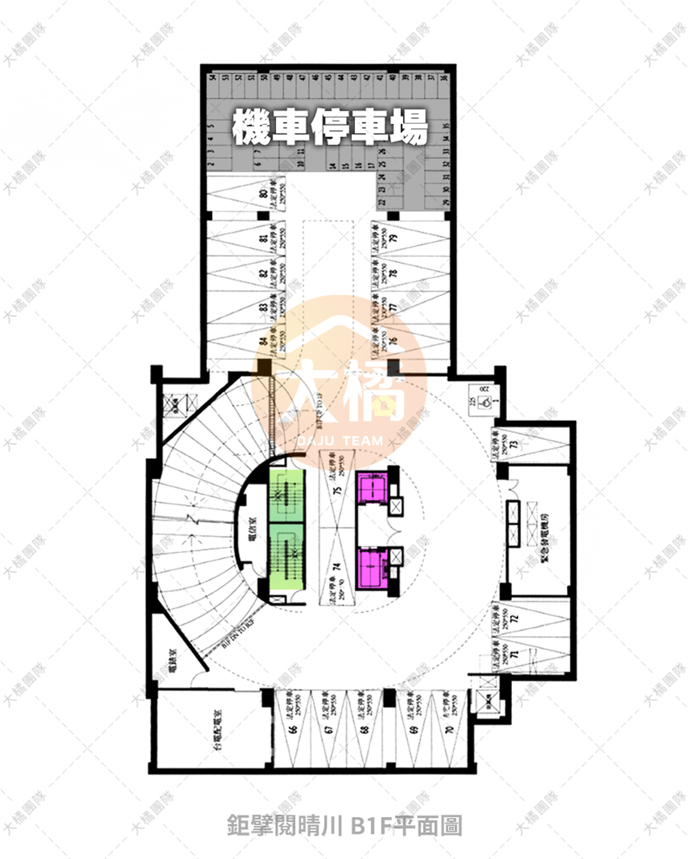 鉅擘閱晴川-B1F停車場