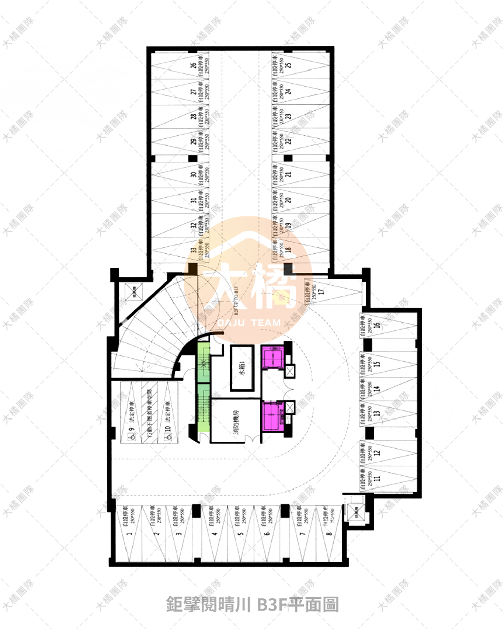 鉅擘閱晴川-B3F停車場