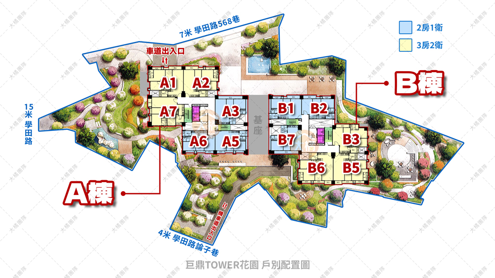 巨鼎TOWER花園-戶別配置圖