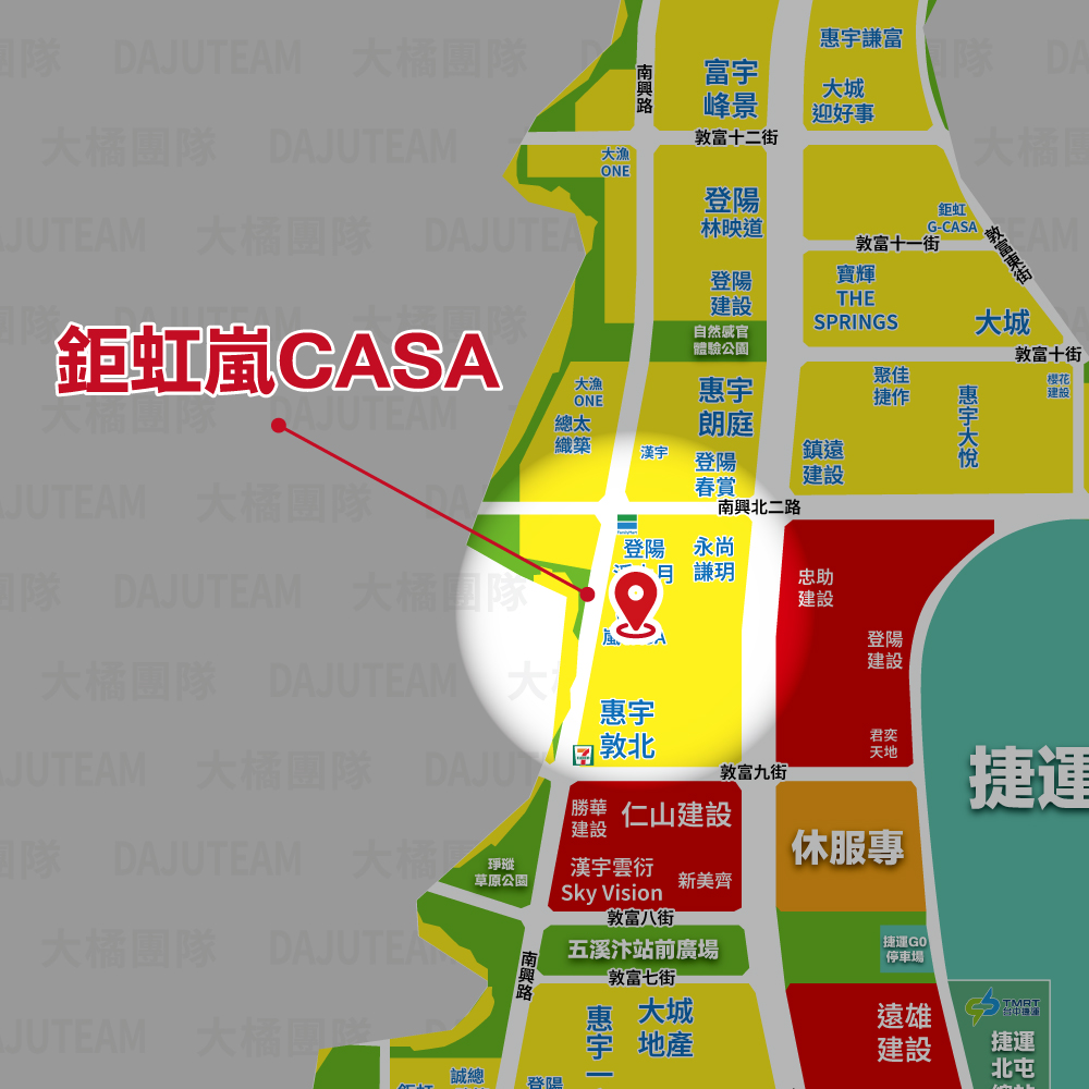 鉅虹嵐CASA-位置圖