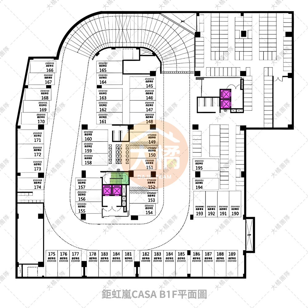 鉅虹嵐CASA-B1F平面配置圖