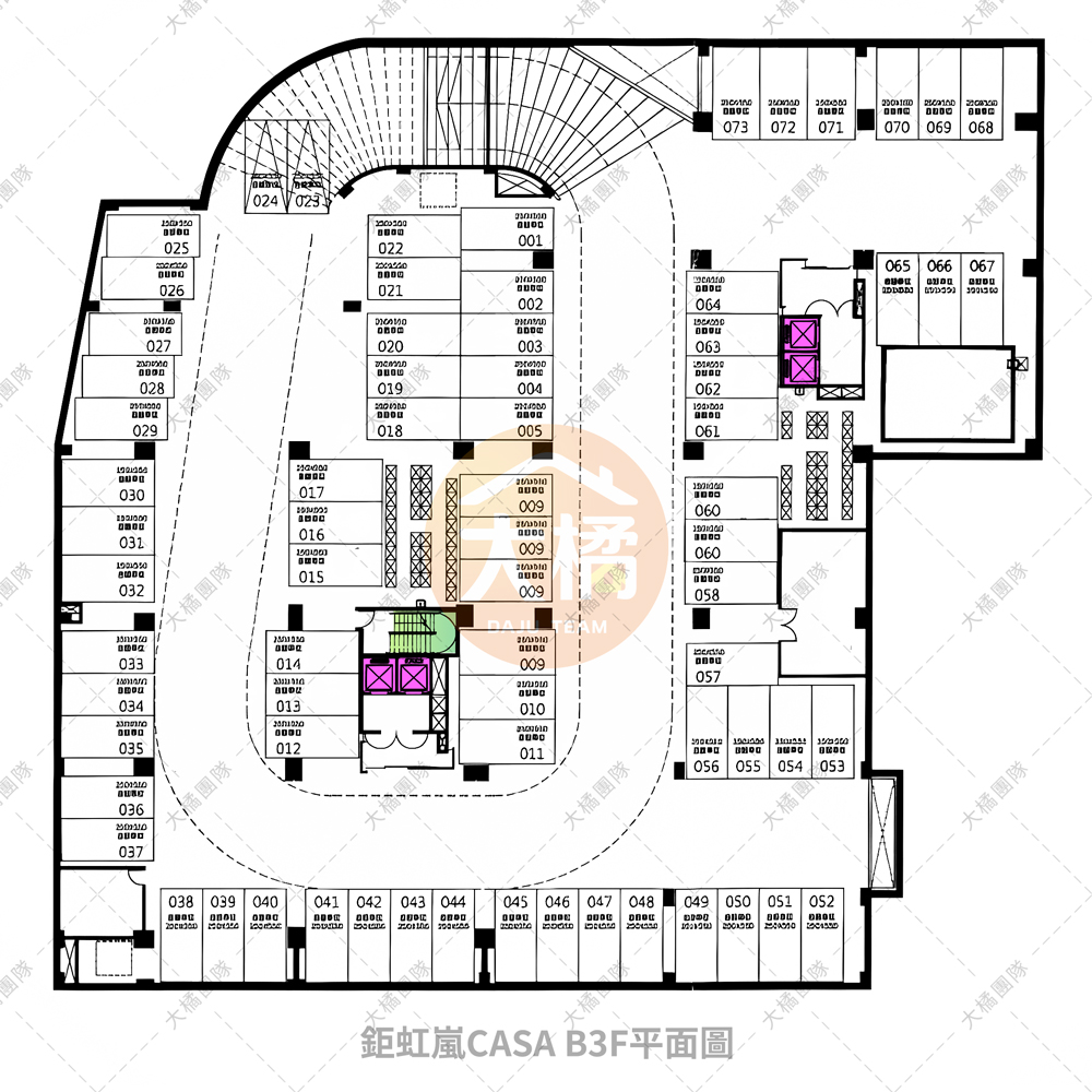 鉅虹嵐CASA-B3F平面配置圖