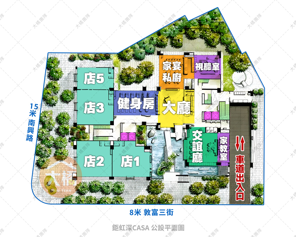 鉅虹深CASA-公設平面圖