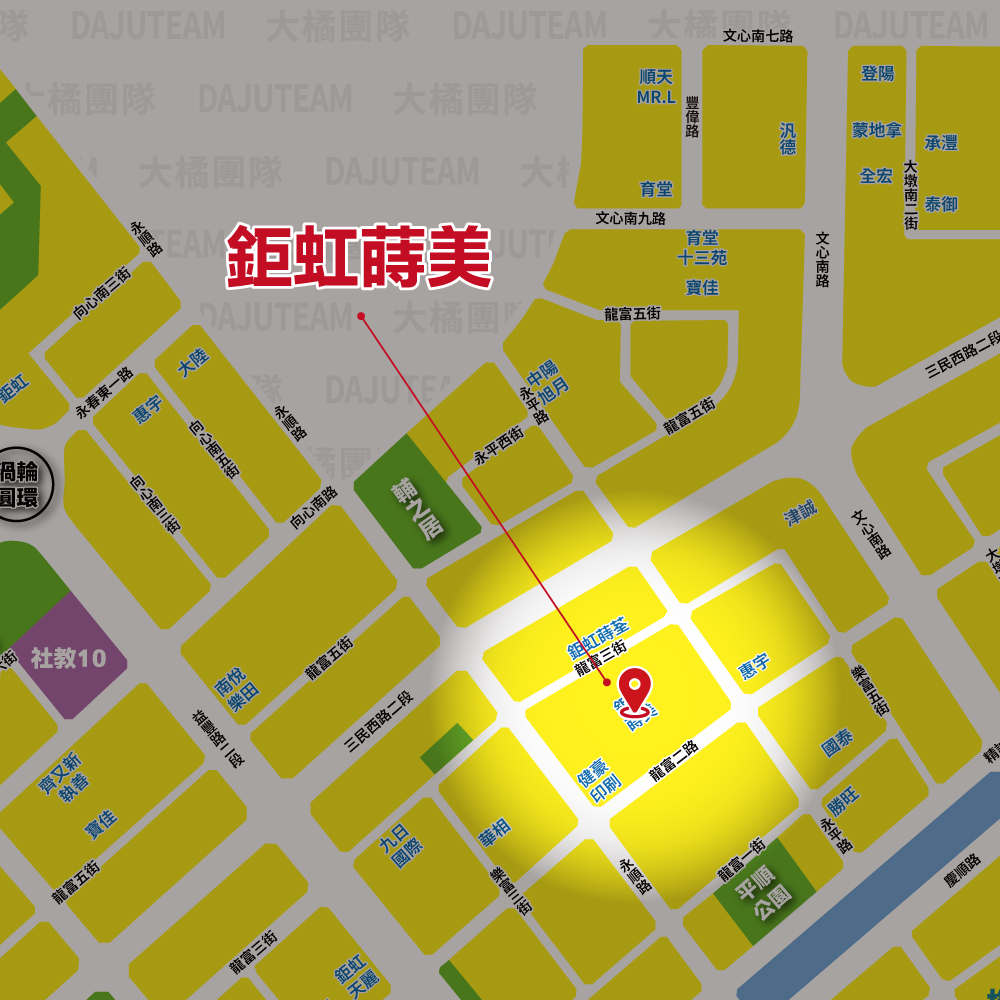 鉅虹蒔美-位置圖