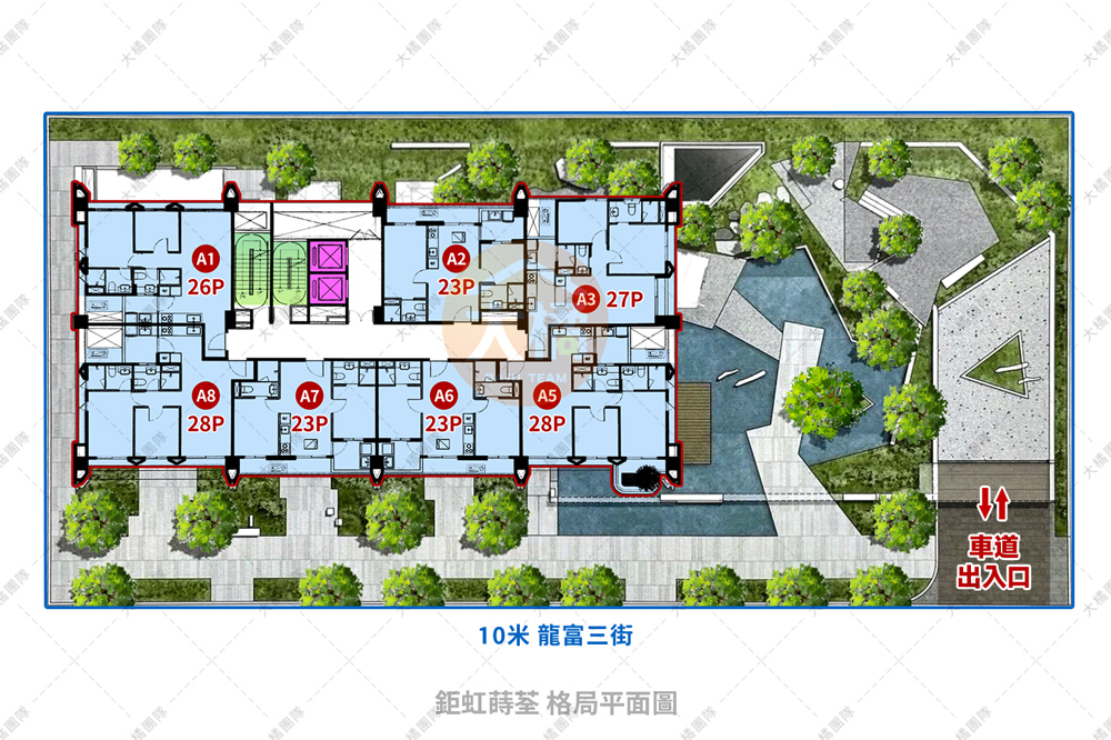 鉅虹蒔荃-格局平面圖