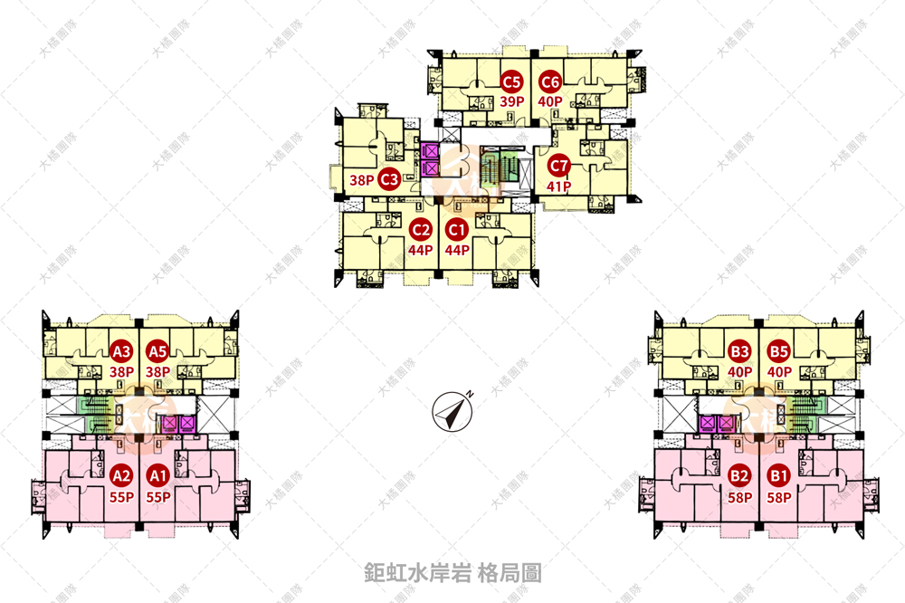 鉅虹水岸岩-格局圖