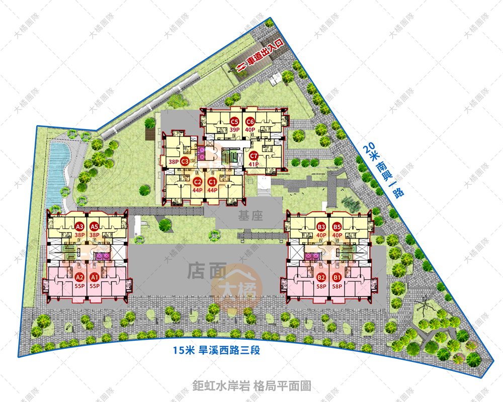 鉅虹水岸岩-格局平面圖