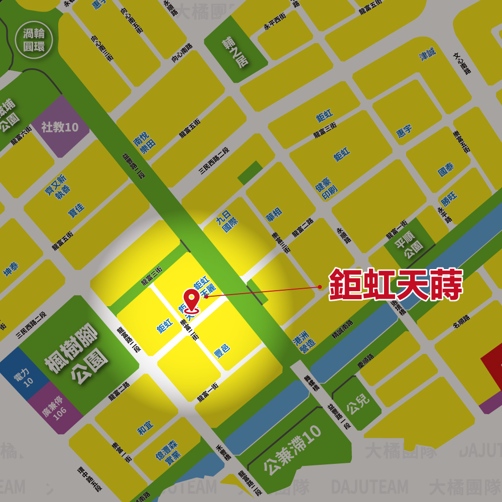 鉅虹天蒔-位置圖