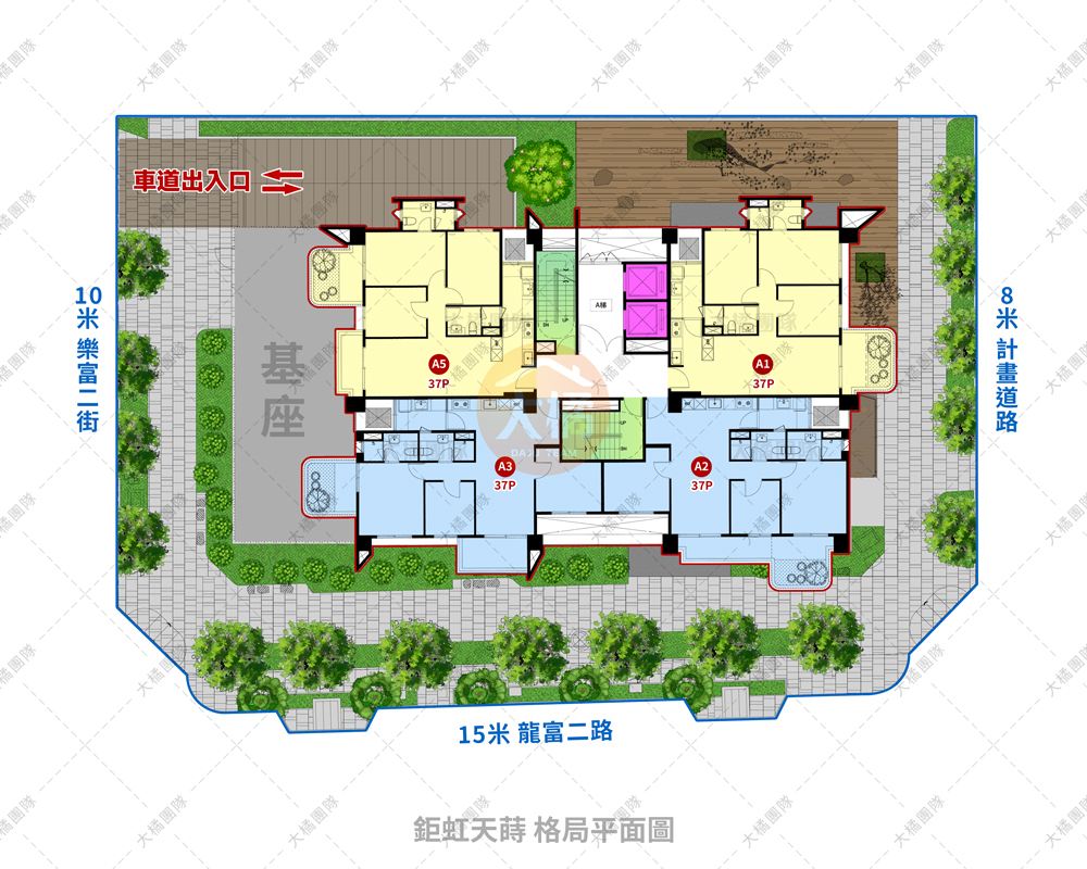 鉅虹天蒔-格局平面圖