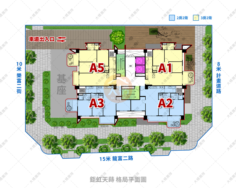 鉅虹天蒔-格局平面圖