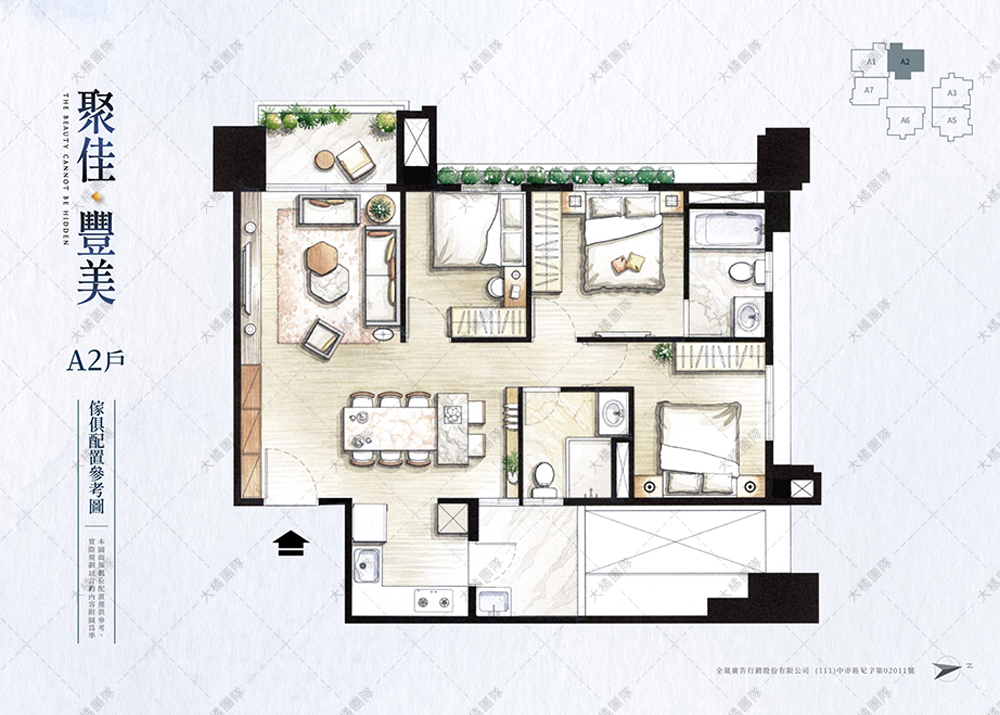 聚佳豐美-傢俱配置圖