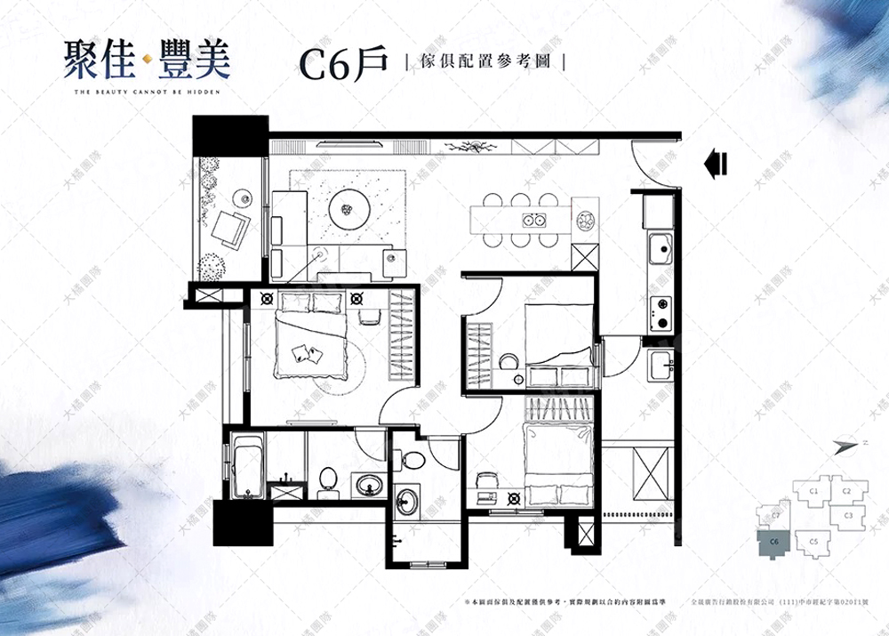 聚佳豐美-傢俱配置圖