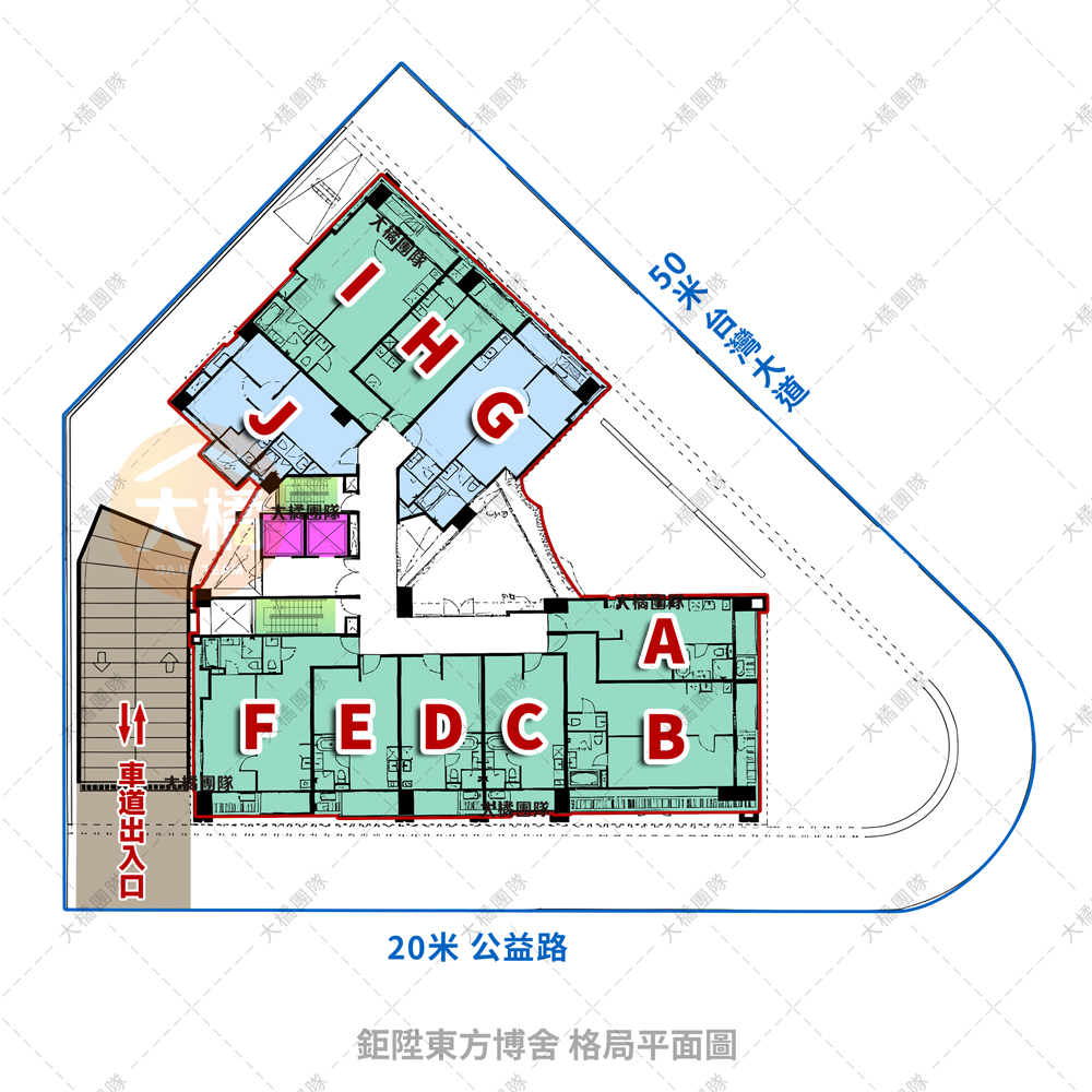 鉅陞東方博舍-格局平面圖