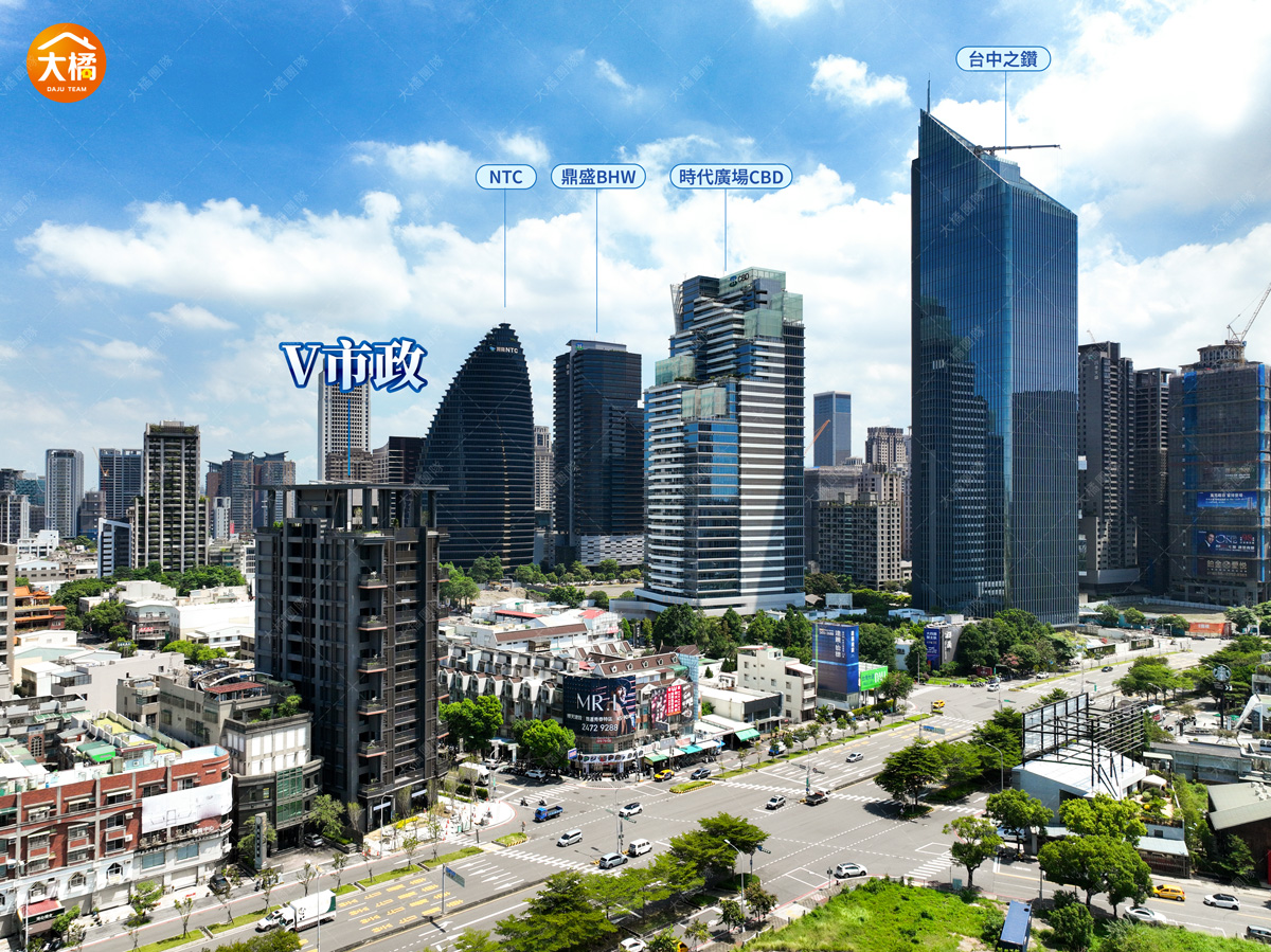 鉅陞國際V市政-空拍圖