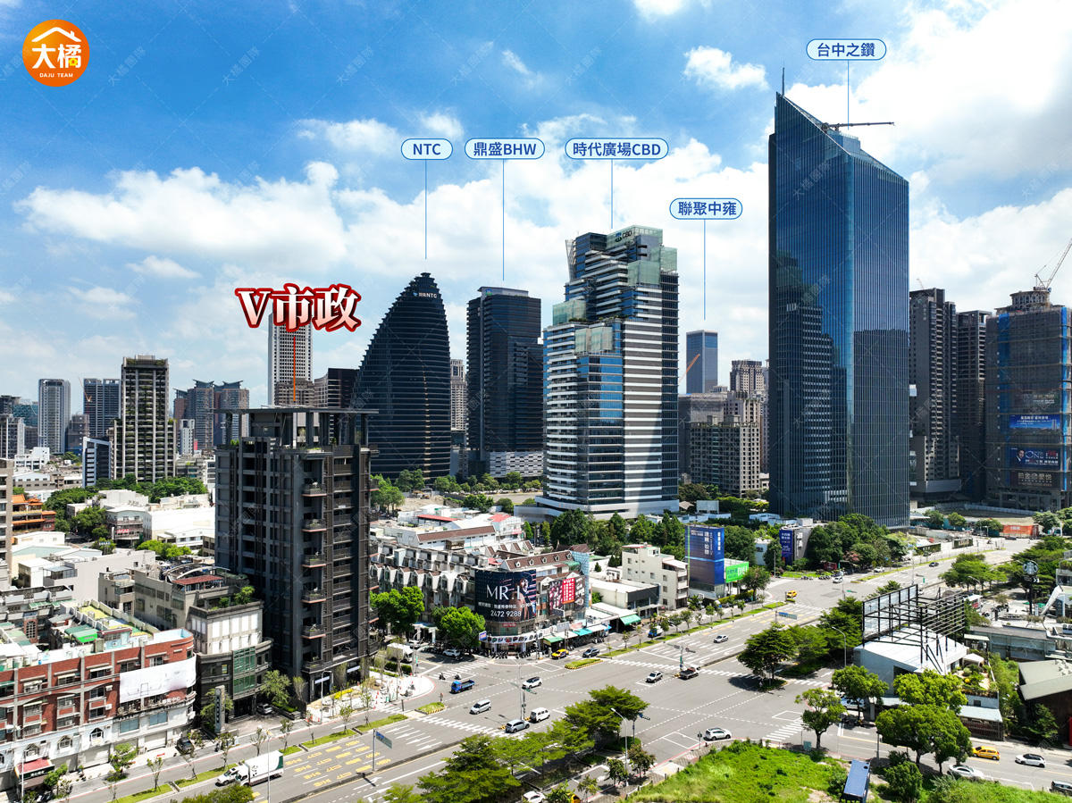 鉅陞國際V市政-空拍圖