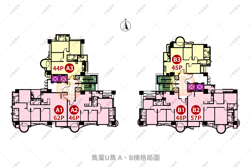雋業U雋-A、B棟格局圖