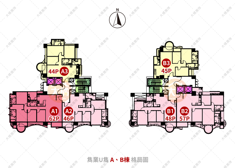 雋業U雋-A、B棟格局圖