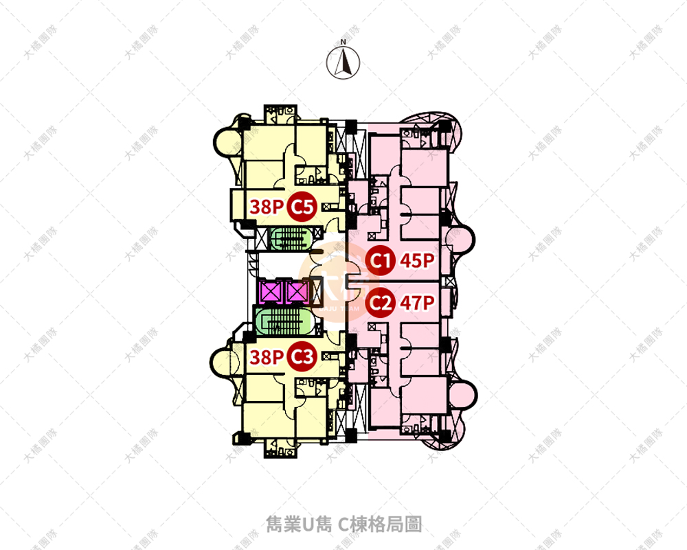 雋業U雋-C棟格局圖