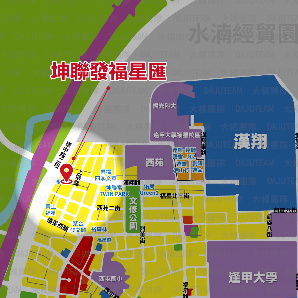 坤聯發福星匯-位置圖