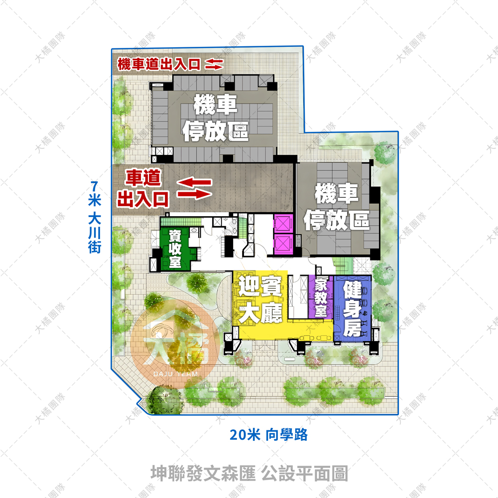 坤聯發文森匯-公設平面圖