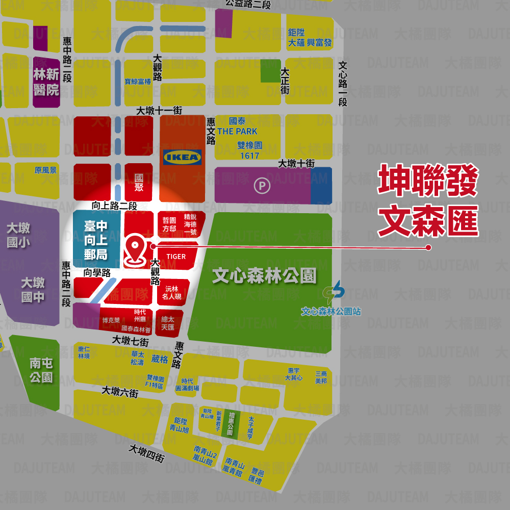 坤聯發文森匯-位置圖