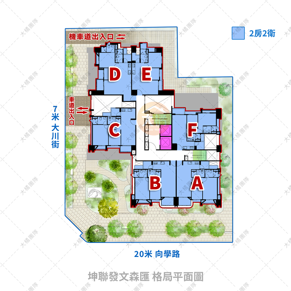 坤聯發文森匯-格局平面圖