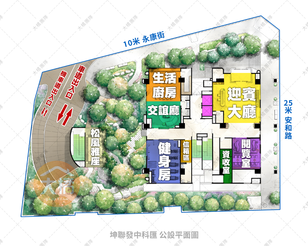 坤聯發中科匯-公設平面圖