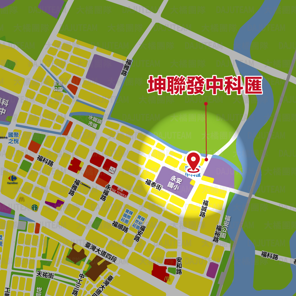 坤聯發中科匯-位置圖