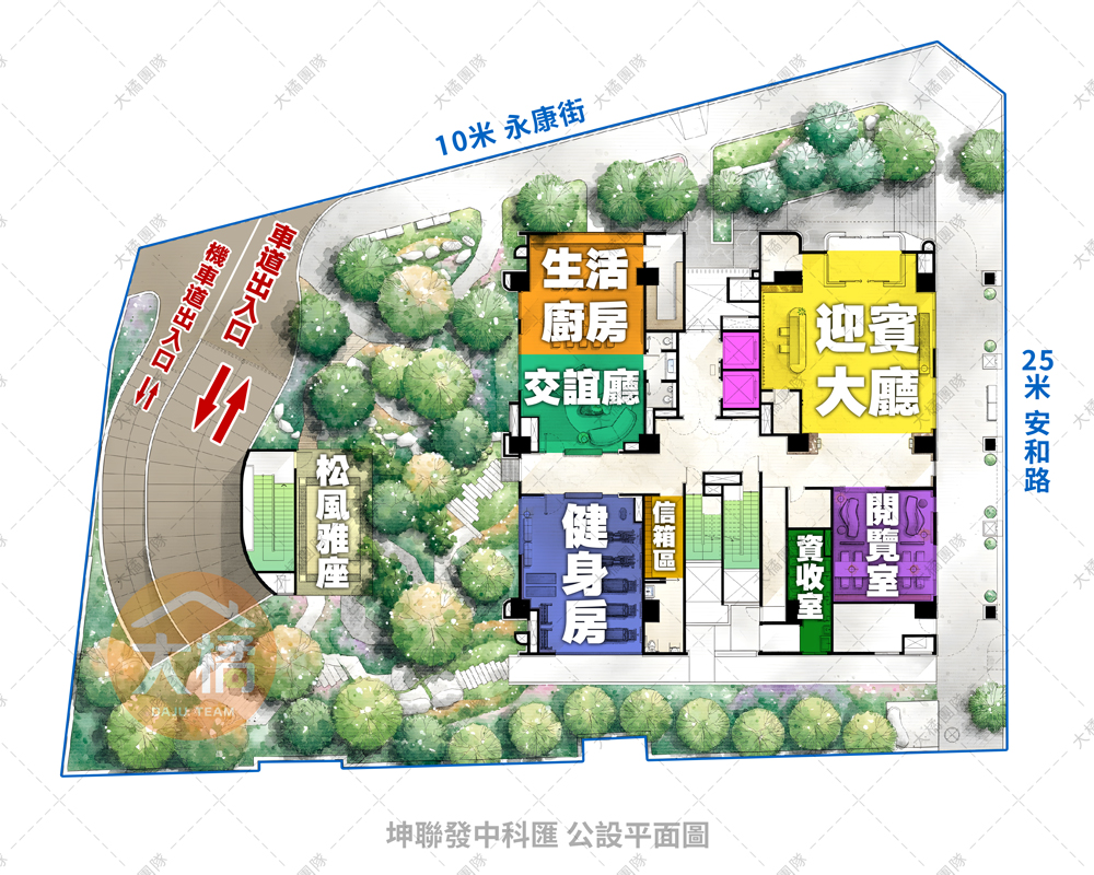 坤聯發中科匯-公設平面圖