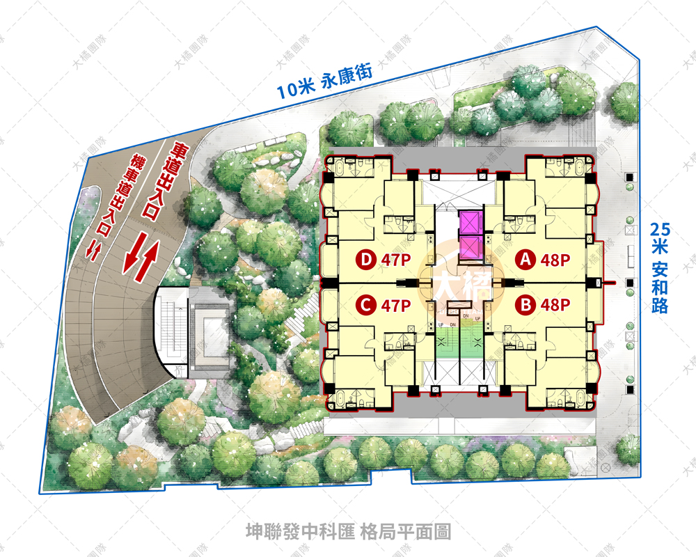 坤聯發中科匯-格局平面圖