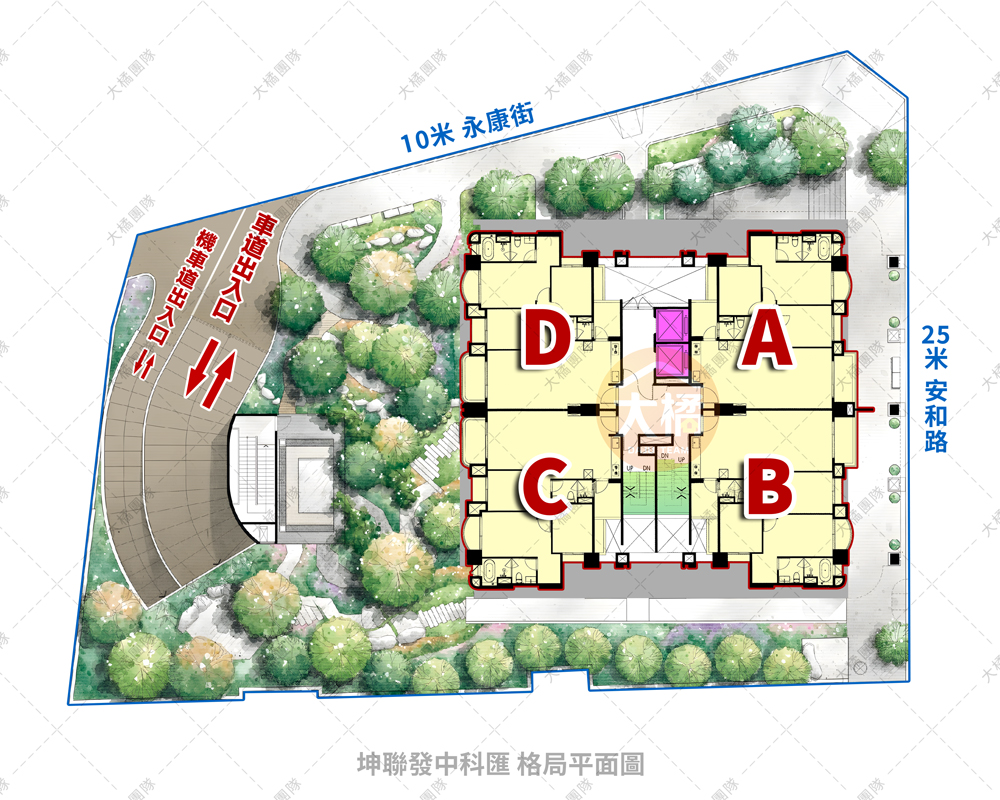 坤聯發中科匯-格局平面圖