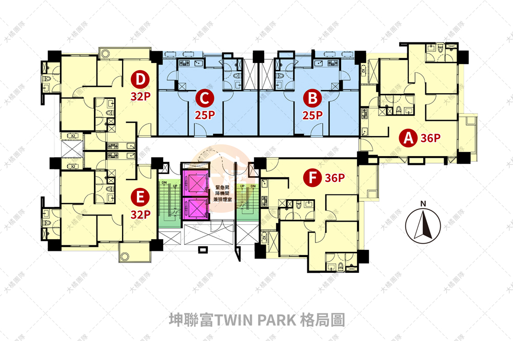坤聯富TWIN PARK-格局圖