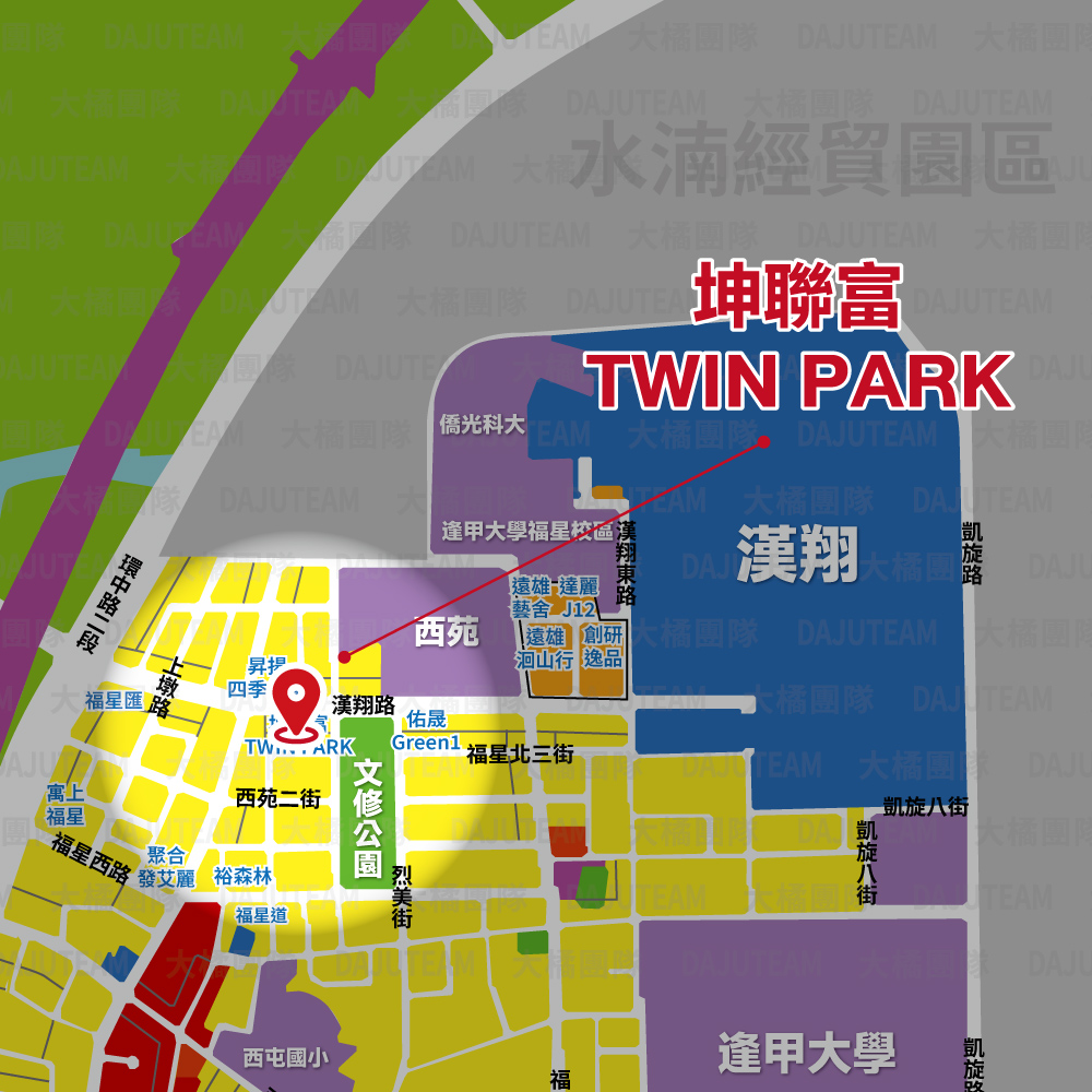 坤聯富TWIN PARK-位置圖