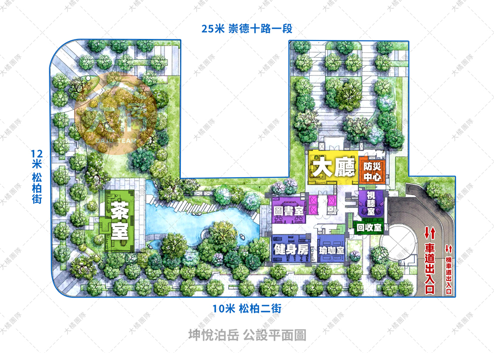 坤悅泊岳-公設平面圖