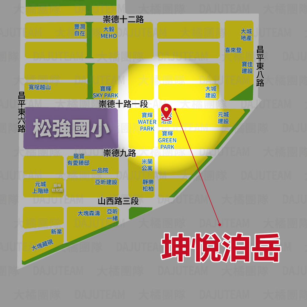 坤悅泊岳-位置圖