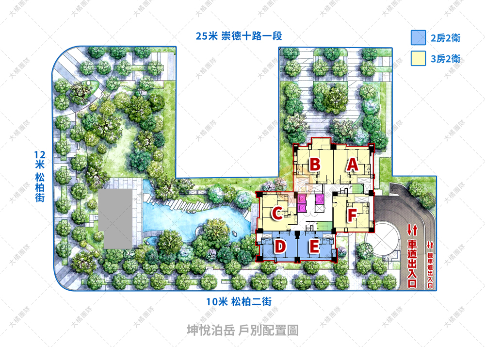 坤悅泊岳-戶別配置圖