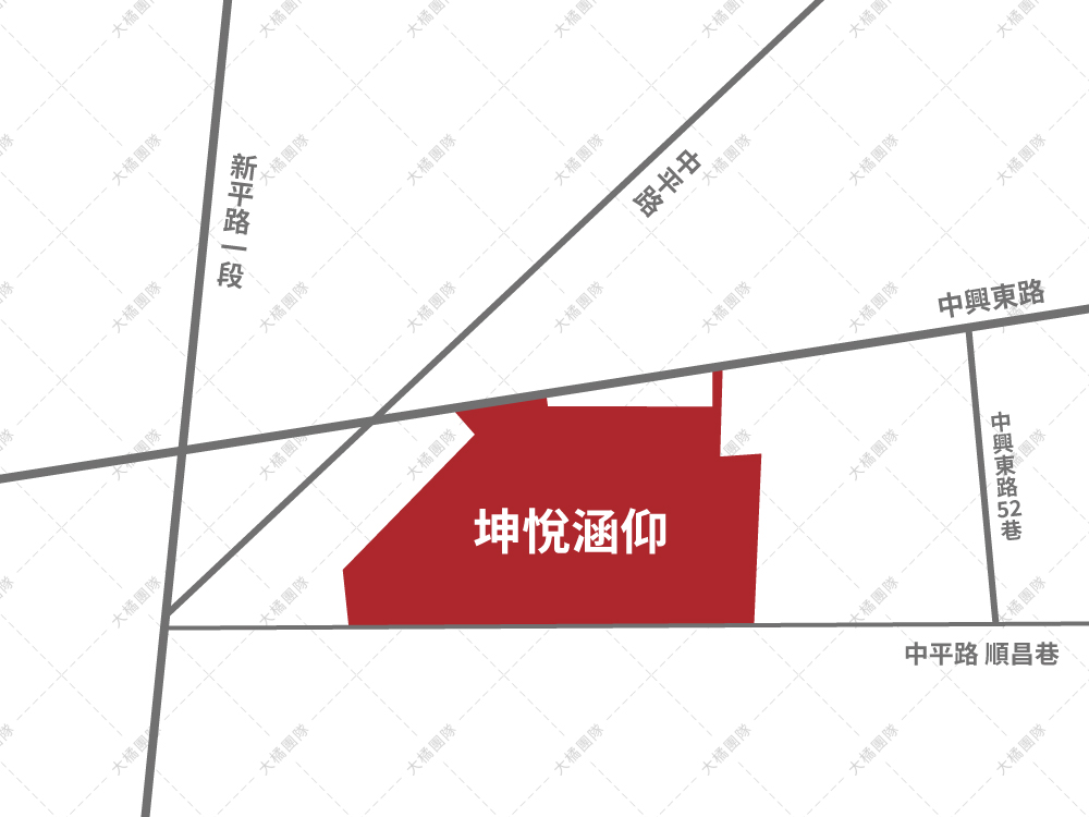 坤悅涵仰-位置圖