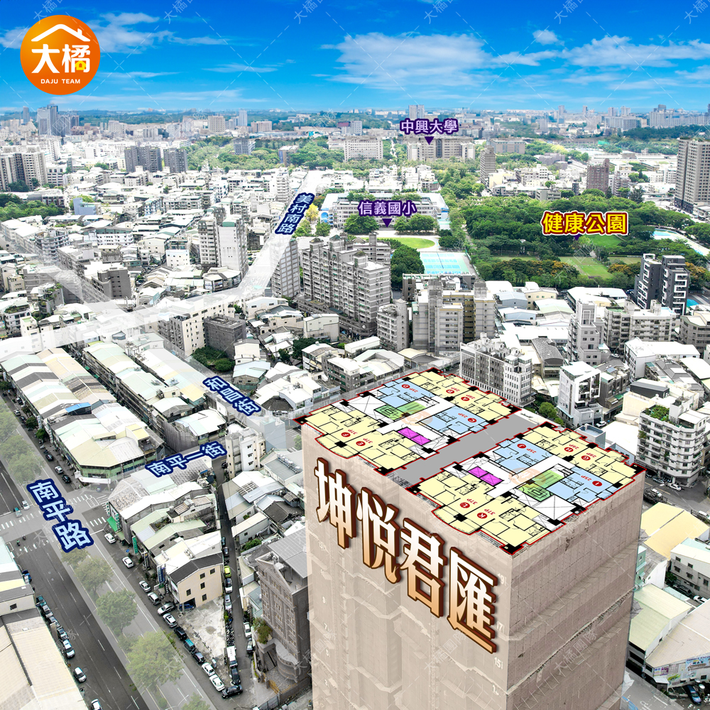 坤悅君匯-環境位置圖