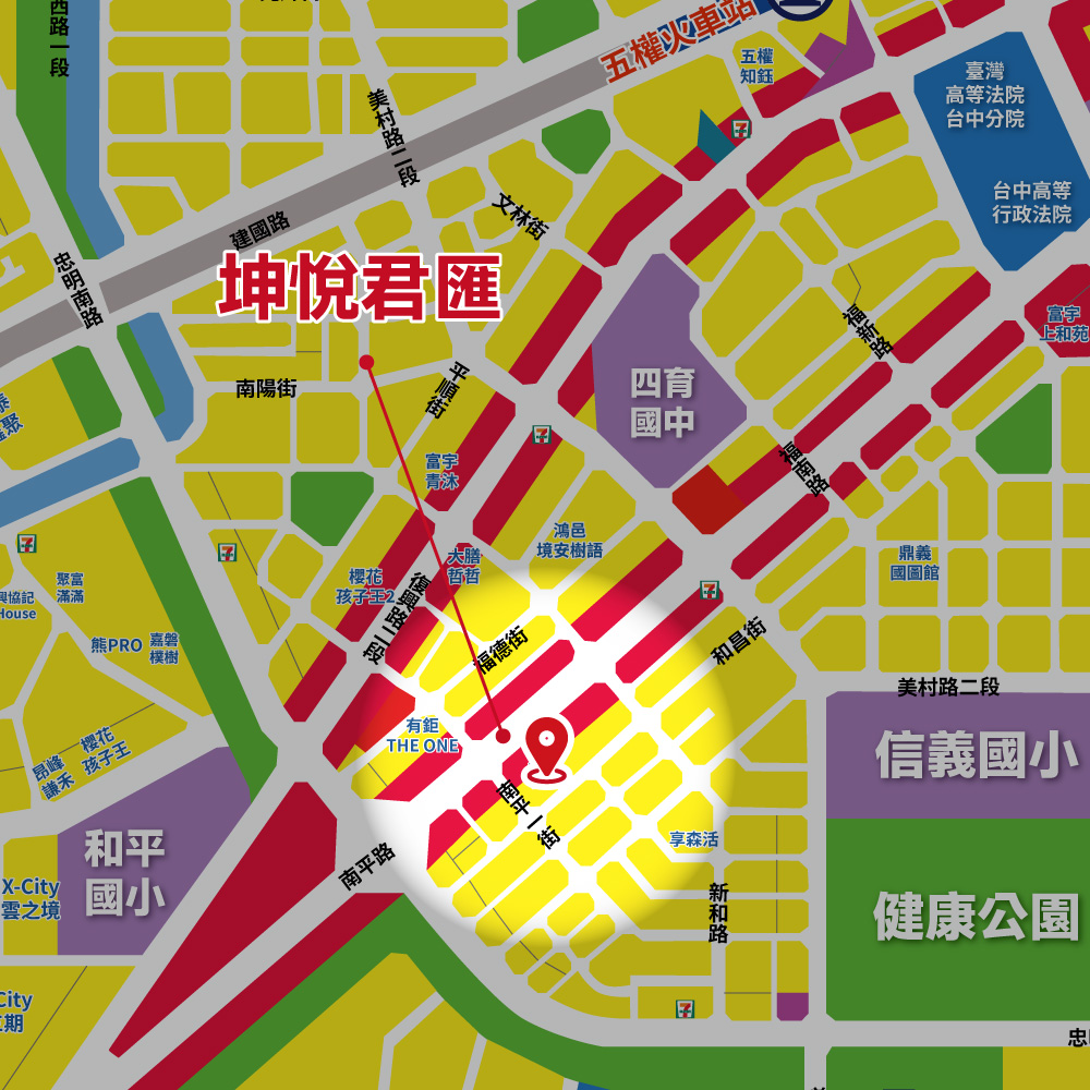 坤悅君匯-位置圖