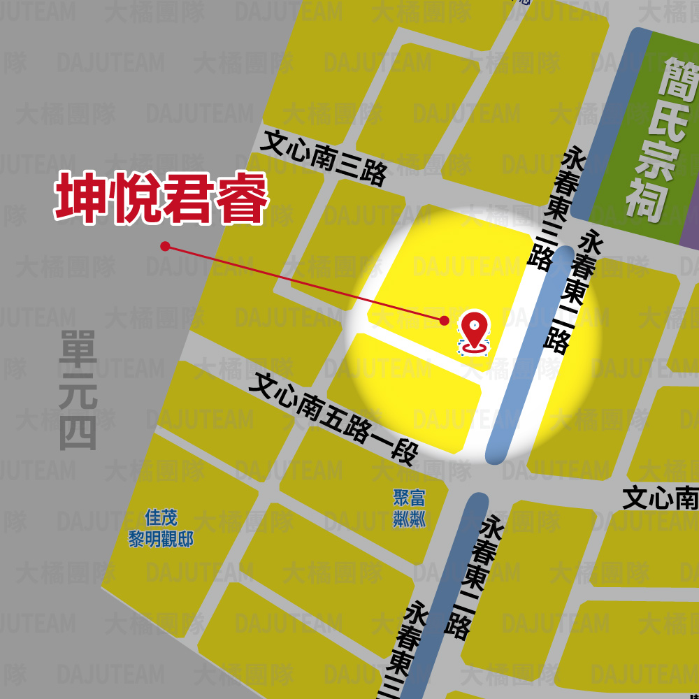 坤悅君睿-位置圖