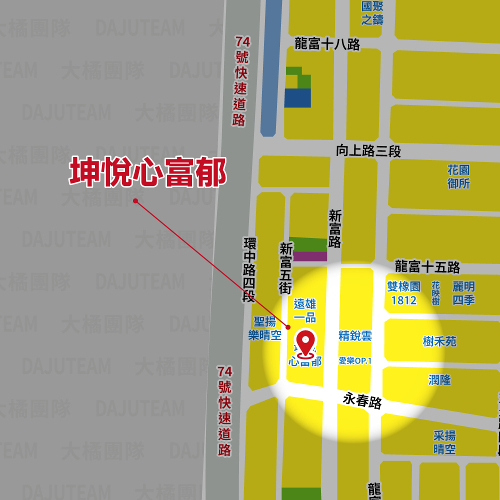 坤悅心富郁-位置圖