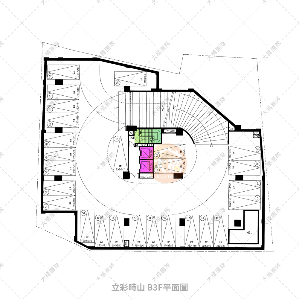 立彩時山-B3F平面配置圖