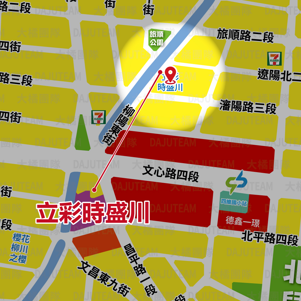 立彩時盛川-位置圖