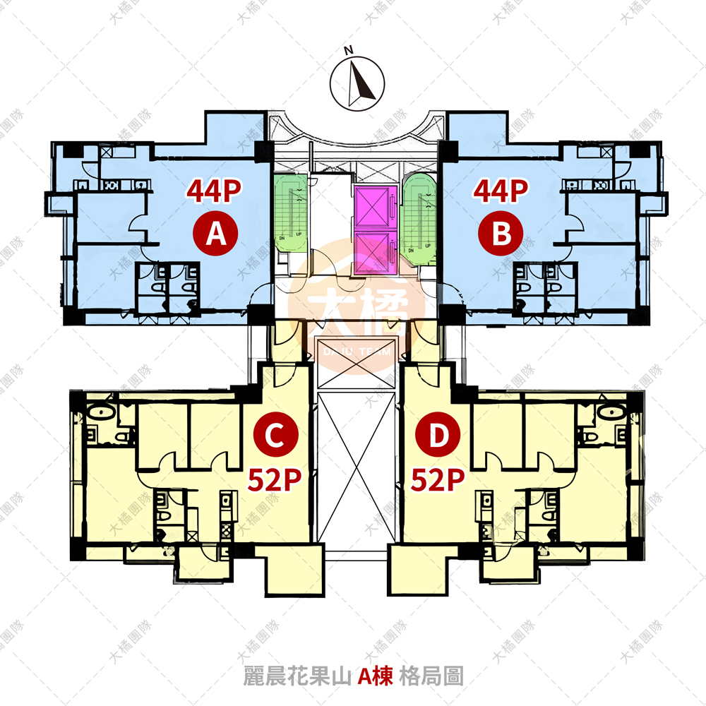 麗晨花果山-A棟格局圖