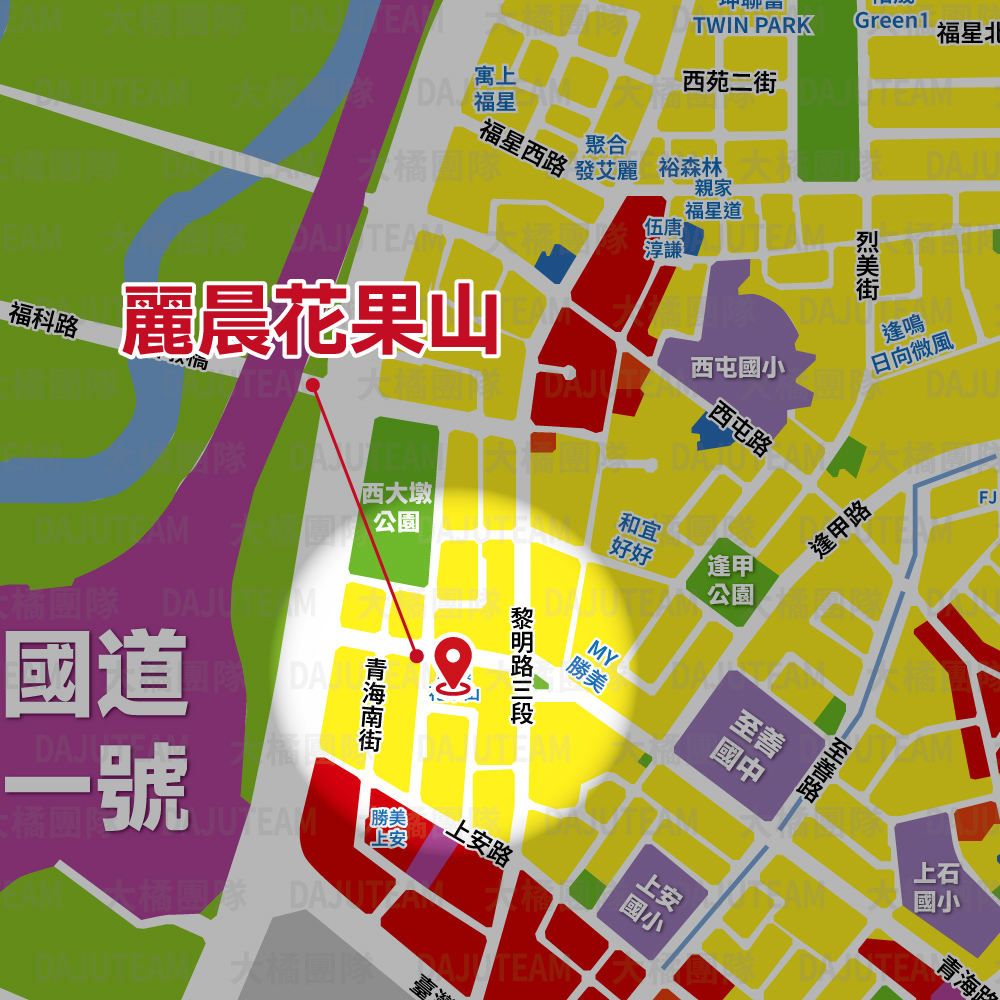 麗晨花果山-位置圖