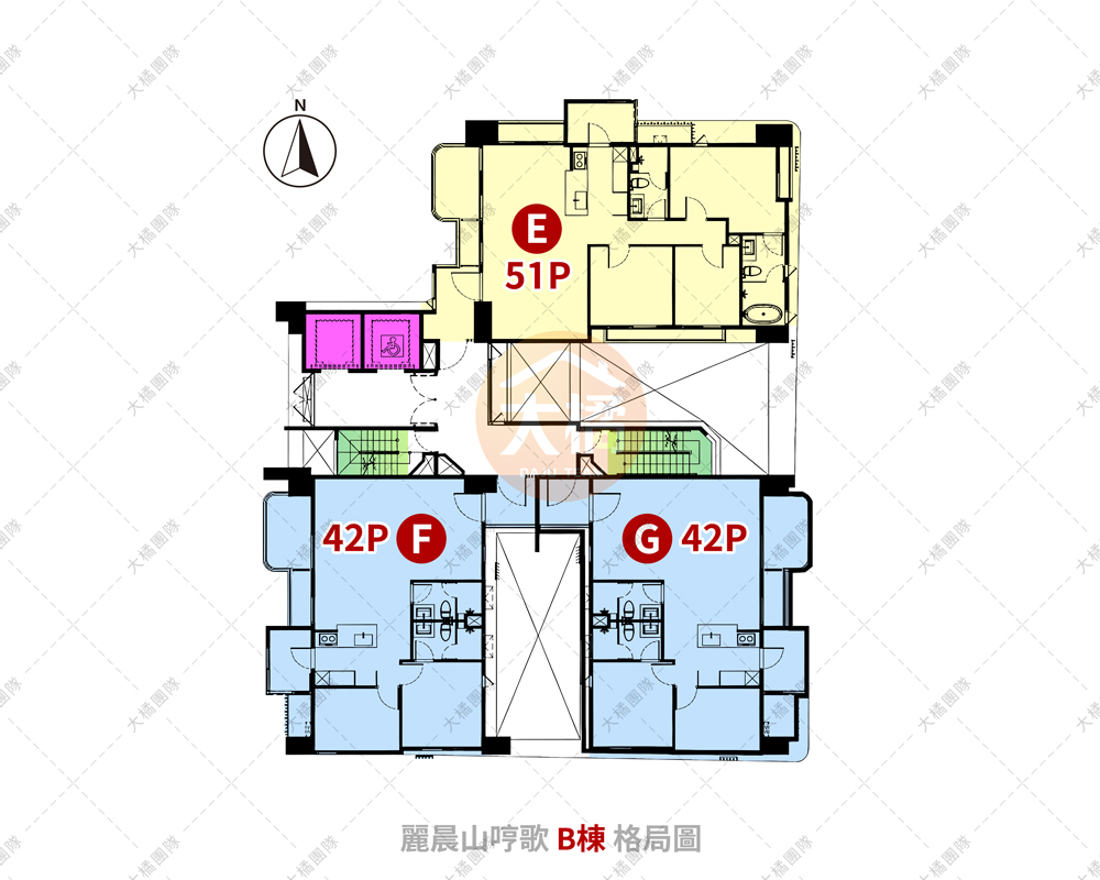 麗晨山哼歌-B棟格局圖