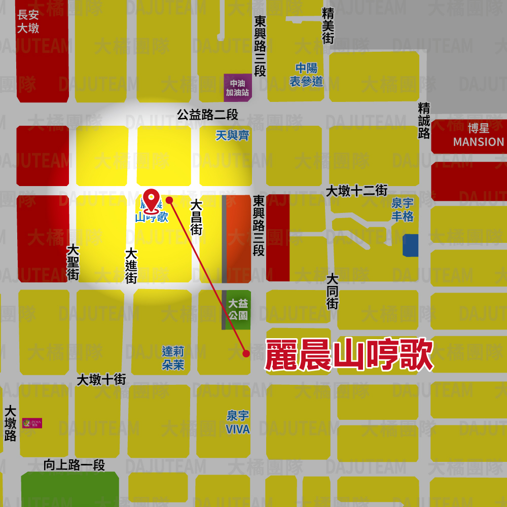 麗晨山哼歌-位置圖