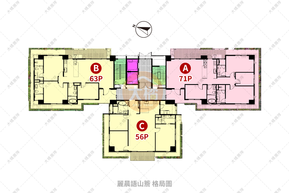 麗晨語山簷-格局圖