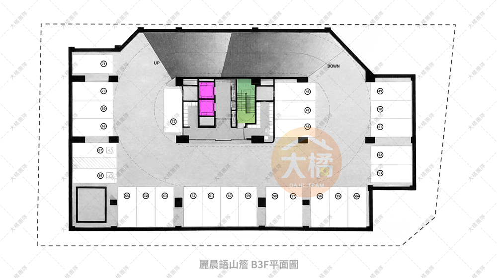麗晨語山簷-停車場配置B3F